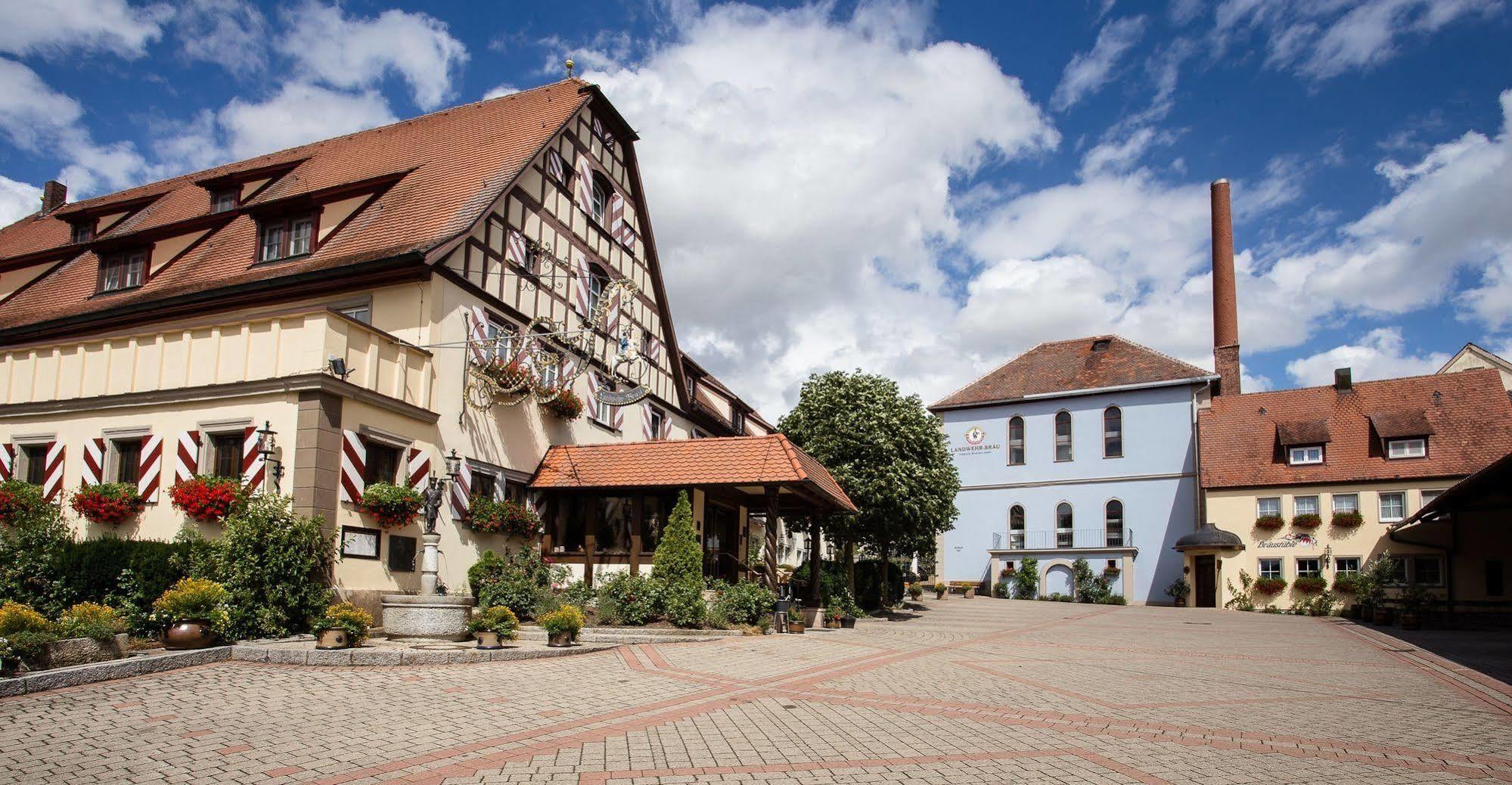 Hotel Brauereigasthof Landwehr-Braeu Reichelshofen Екстер'єр фото